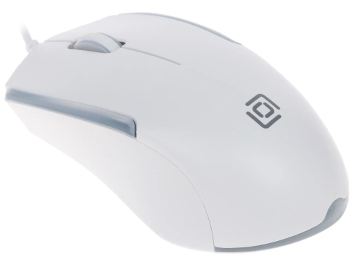 Мышь проводная Oklick 245M белый, 1000 dpi, USB, кнопки - 3 [245M белый]