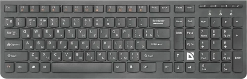 Клавиатура DEFENDER ULTRAMATE SM-535 RU беспроводная USB, радиоканал, черный [45535]