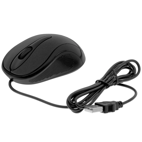 Мышь проводная Oklick 385M черный, 1000 dpi, USB, кнопки - 3 [385M черный]
