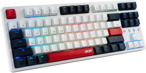 Клавиатура Acer OKR302 (ZL.KBDEE.016) беспроводная, USB, Bluetooth/Радиоканал, белый [ZL.KBDEE.016]