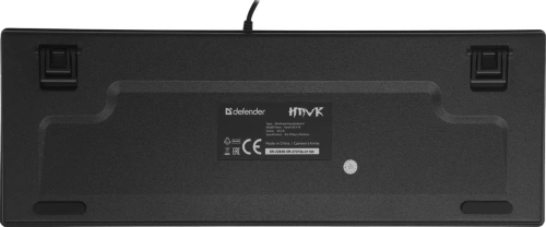 Клавиатура Defender Hawk GK-418 проводная, USB, черный/белый [45418]