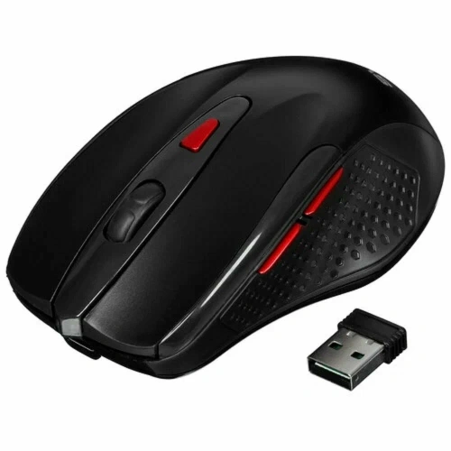 Мышь беспроводная SVEN RX-450W черный, 3200 dpi, радиоканал, USB, кнопки - 6 [SV-021825]