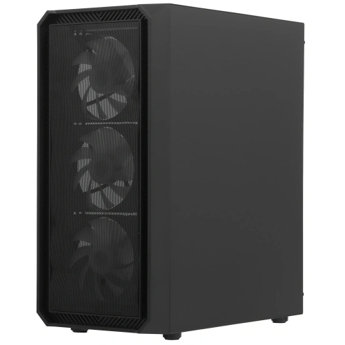 Компьютерный корпус Powercase Mistral Edge, Tempered Glass, 4x 120mm 5-color fan, чёрный, ATX [CMIEB-L4]