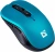 Мышь беспроводная Defender Gassa MM-105 бирюзовый, 1600 dpi, радиоканал, USB, кнопки - 6 [52102]