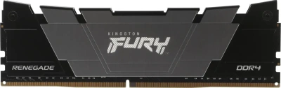 Оперативная память Kingston 32Gb DDR4 3200MHz (4x8GB) DIMM Fury Renegade Black RTL Gaming PC4-25600 CL16 288-pin 1.35В single rank с радиатором Ret [KF432C16RB2K4/32]