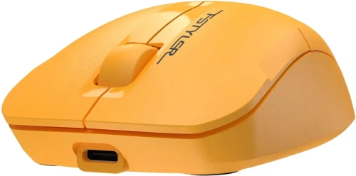 Мышь беспроводная A4Tech Fstyler FG15C Air2 желтый, 1200 dpi, радиоканал, USB, кнопки - 3 [FG15C AIR2 желтый]