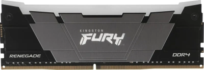 Оперативная память Kingston 8GB DDR4 3200 FURY Renegade RGB Black XMP Non-ECC Unbuffered DIMM (Single Module) 1RX8 16-18-18 1.35V 288-pin 8Gbit [KF432C16RB2A/8]
