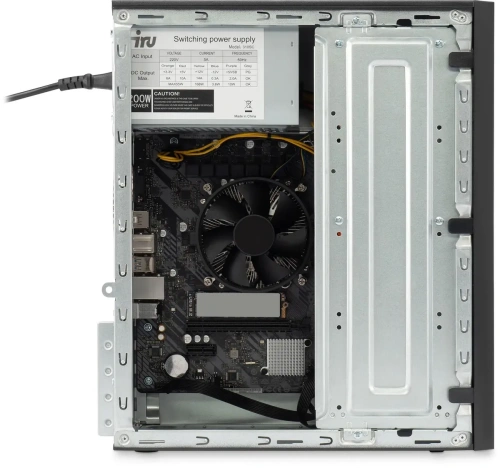 Компьютер IRU 310SC MT i3 12100 (3.3) 8Gb SSD256Gb UHDG 730 Windows 11 Professional GbitEth 200W черный [1969049]