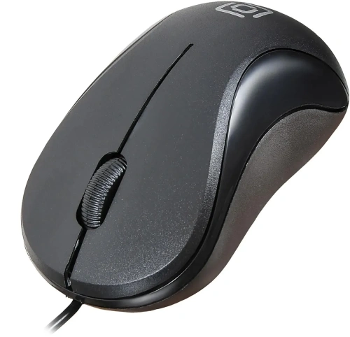 Мышь проводная Oklick 115S черный, 1200 dpi, USB, кнопки - 3 [115S черный]