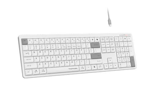 Клавиатура A4Tech Fstyler FBX55C белый USB беспроводная BT/Radio slim Multimedia (FBX55C) [FBX55C белый]