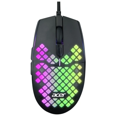 Мышь проводная Acer OMW134 черный, 3200 dpi, USB, кнопки - 6 [ZL.MCEEE.018]