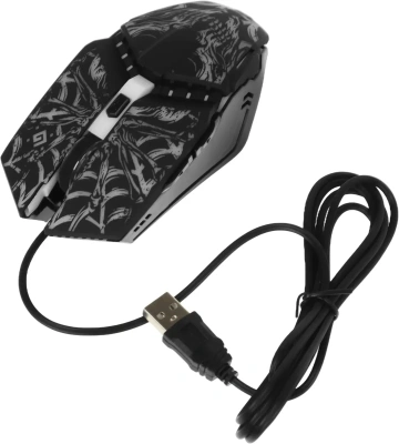 Мышь проводная Defender Prototype GM-670L черный, 2400 dpi, USB, кнопки - 6 [52670]