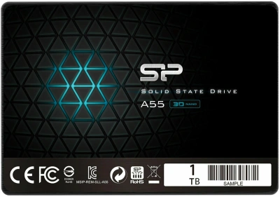Накопитель SSD Silicon Power Ace A55, 1Tb, SATA III, 2.5&quot;, R/W 500/450 [SP001TBSS3A55S25]