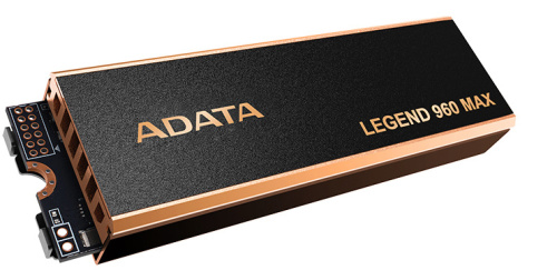 Накопитель SSD ADATA LEGEND 960 MAX, 4Tb, M.2 2280, PCIe 4.0 x4, NVMe, R/W 7400/6800, с радиатором [ALEG-960M-4TCS]
