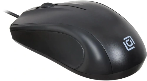 Мышь проводная Oklick 185M черный, 1200 dpi, USB, кнопки - 3 [185M черный]