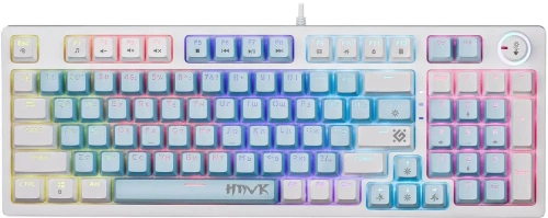 Клавиатура Defender Hawk GK-418 (45422) проводная, USB, белый [45422]