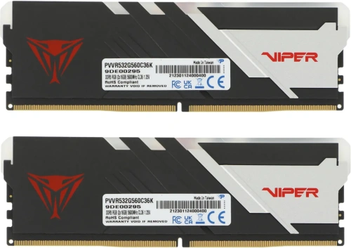 Оперативная память DIMM 32GB DDR5-5600 KIT2 PVVR532G560C36K Patriot [PVVR532G560C36K]