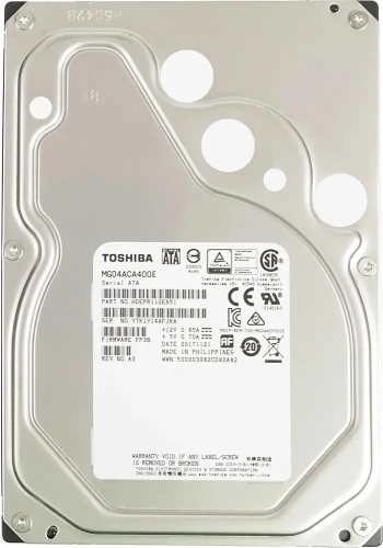 Жесткий диск 4TB Toshiba SATA 6.0Gb/s, 7200 rpm, 128Mb buffer, 3.5&quot; [MG04ACA400E]