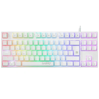Клавиатура Defender IVORY GK-579 проводная USB белая [GK-579]