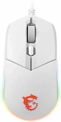 Мышь проводная MSI Clutch GM11 белый, 5000 dpi, USB, кнопки - 6 [S12-0401970-CLA]
