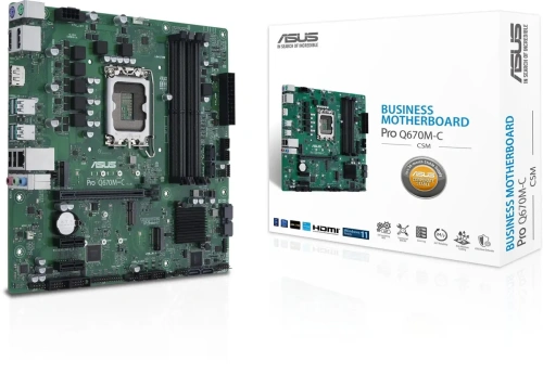 Материнская плата ASUS Pro Q670M-C-CSM, LGA 1700, Intel Q670 [PRO Q670M-C-CSM]