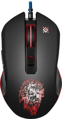 Мышь проводная Defender Sleipnir GM-927 черный, 12800 dpi, USB, кнопки - 6 [52927]