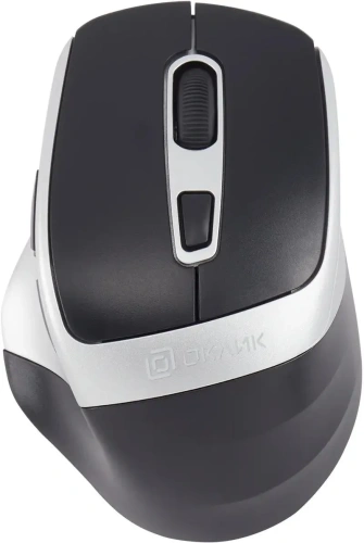 Мышь беспроводная Oklick 516MW черный/серебристый, 1600 dpi, радиоканал, Bluetooth, USB, кнопки - 6 [1978689]