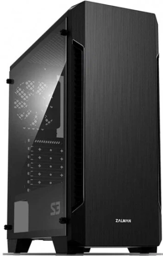 Компьютерный корпус MidiTower Zalman S3 TEMPERED GLASS WINDOW black [S3 TG]