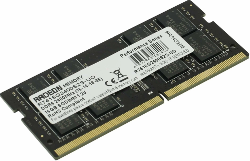 Оперативная память AMD 16Gb DDR4 2400 SO-DIMM [R7416G2400S2S-UO]