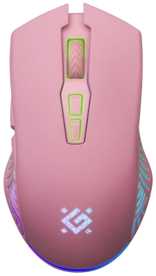 Мышь беспроводная Defender Pandora GM-502 розовый, 3200 dpi, радиоканал, USB, кнопки - 7 [52501]
