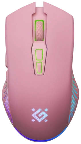 Мышь беспроводная Defender Pandora GM-502 розовый, 3200 dpi, радиоканал, USB, кнопки - 7 [52501]