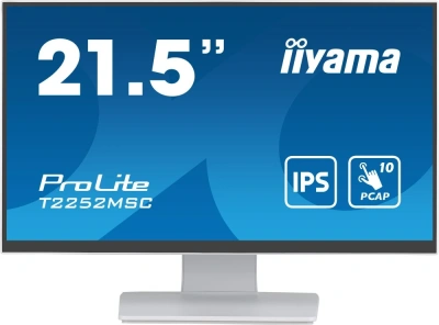 Монитор Iiyama ProLite T2252MSC-W2, белый, 21.5" [T2252MSC-W2]