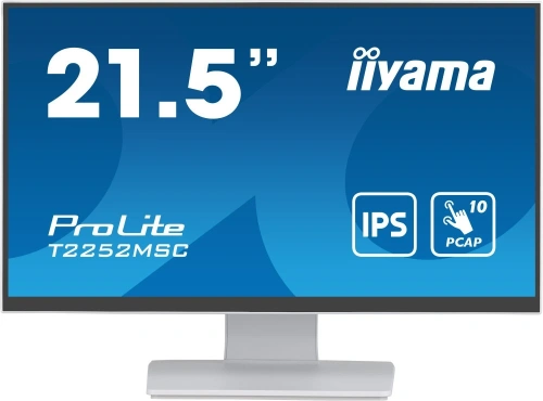Монитор Iiyama ProLite T2252MSC-W2, белый, 21.5" [T2252MSC-W2]