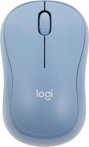 Мышь беспроводная Logitech M221 голубой, 1000 dpi, радиоканал, USB, кнопки - 3 [910-006111]