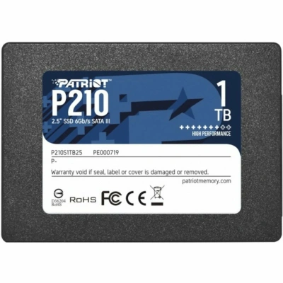Накопитель SSD Patriot P210 1TB, SATA 2.5&quot;, P210S1TB25, 520/430, RET [P210S1TB25]