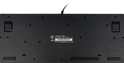 Клавиатура MSI VIGOR GK20 RU черный USB Multimedia for gamer LED (подставка для запястий) [VIGOR GK20 RU]