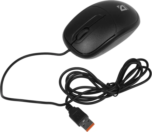 Мышь проводная Defender Datum MS-980 черный, 1000 dpi, USB, кнопки - 3 [52980]