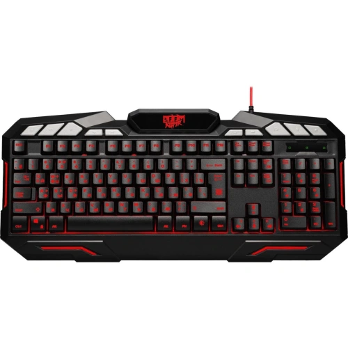 Клавиатура Defender Doom Keeper GK-100DL RUпроводная, USB, черный [45100]