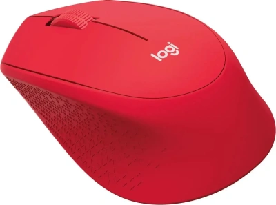 Мышь беспроводная Logitech M280 красный, 1000 dpi, радиоканал, USB, кнопки - 3 [910-004308]