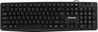 Клавиатура Defender Concept HB-164 проводная, USB, черный [45164]