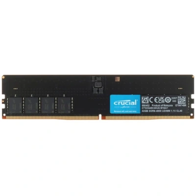 Оперативная память Crucial DDR5 32GB 4800 MHz, CL40, DIMM [CT32G48C40U5]