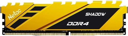 Оперативная память Netac Shadow DDR 4 DIMM 8Gb C19 Yellow [NTSDD4P26SP-08Y]