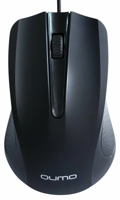 Мышь проводная Qumo Office Union M66 черный, 1000 dpi, USB, кнопки - 3 [24363]