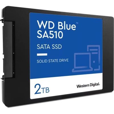 Накопитель SSD WD 2Tb Blue Client SATA 2.5&quot; 6Gb/s, 560/530, IOPS 95/84K [WDS200T3B0A]