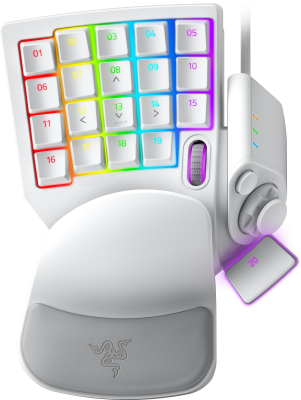 Игровой кейпад Razer Tartarus Pro Mercury/ Razer Tartarus Pro – Analog Optical Gaming Keypad Mercury [RZ07-03110200-R3M1]