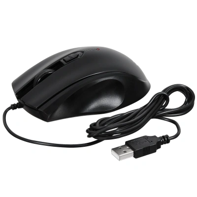 Мышь проводная Acer OMW020 черный, 1600 dpi, USB, кнопки - 4 [ZL.MCEEE.004]