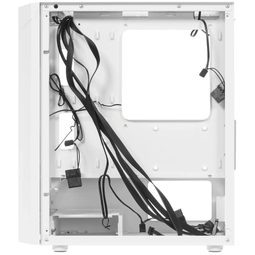Компьютерный корпус Powercase Mistral Micro Z3W Mesh LED, Tempered Glass, 2x 140mm + 1х 120mm 5-color fan, белый, mATX [CMIMZW-L3]