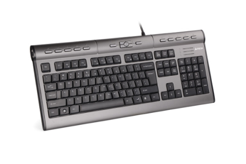 Клавиатура A4Tech KLS-7MUU проводная USB серебристый/черный [KLS-7MUU USB]