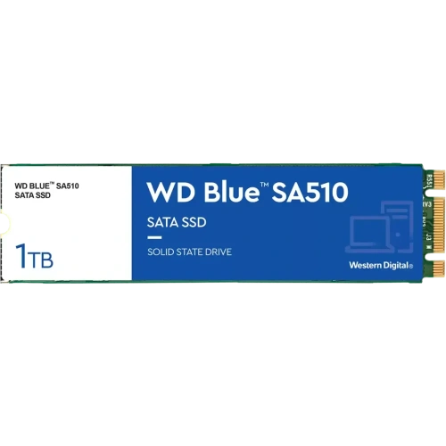 Накопитель SSD WD Blue SA510 1Tb, SATA III, M.2 2280, R/W 560/520 [WDS100T3B0B]