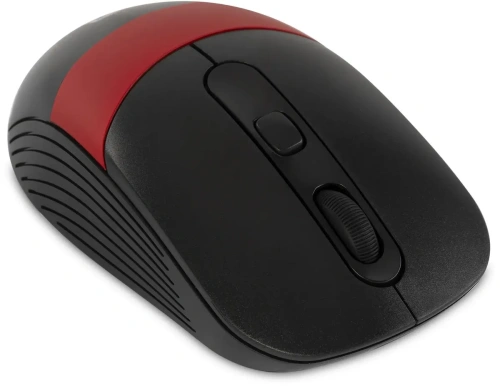 Мышь беспроводная Oklick 310MW черный/красный, 3200 dpi [1869093]